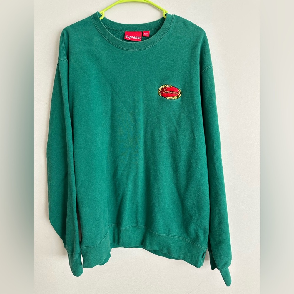 Supreme Teal Crewneck Sweatshirt